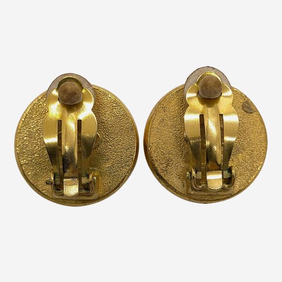 Chanel Faux Pearl 24k Gold-Plated Clip-on Earrings - Picture 4 of 8